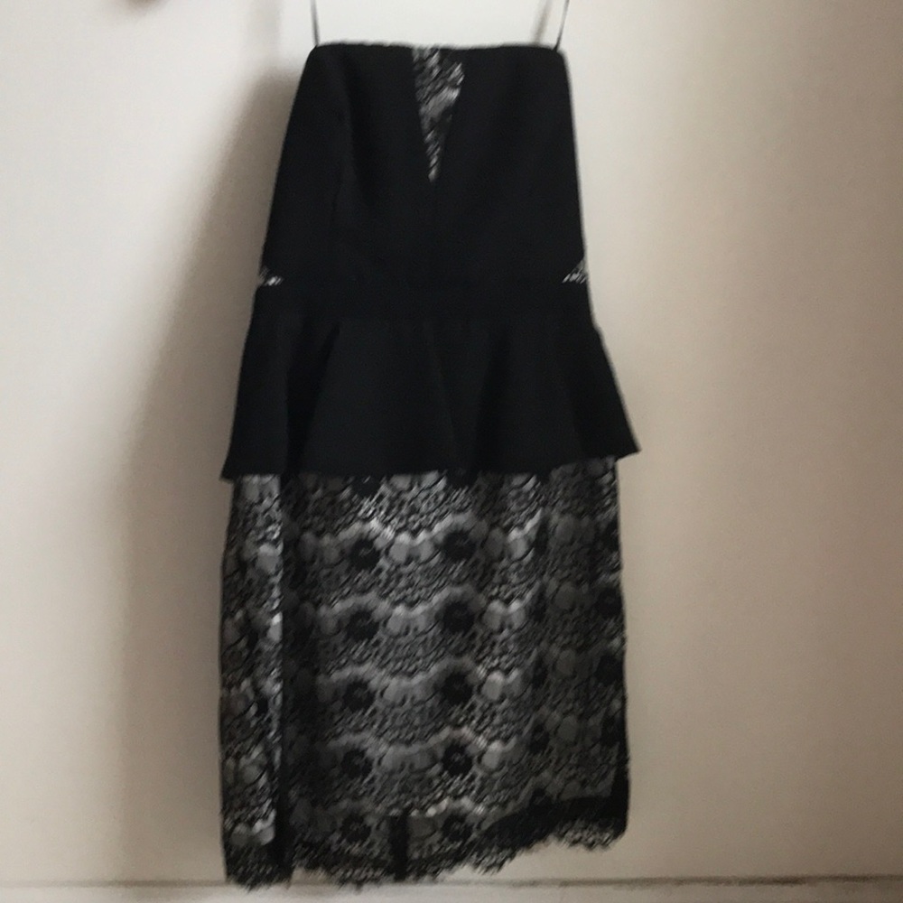 Formal black lace dress